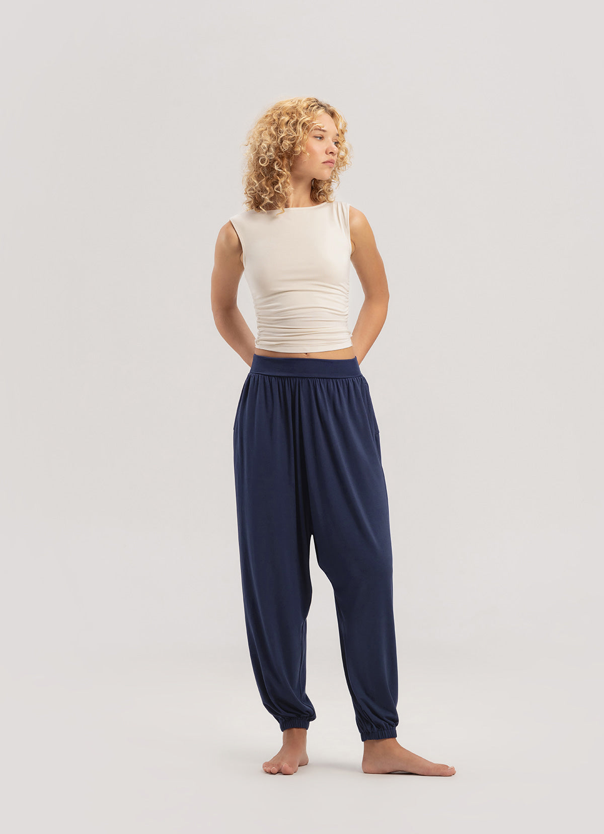 Pool pants (Unisex)_Evening Blue