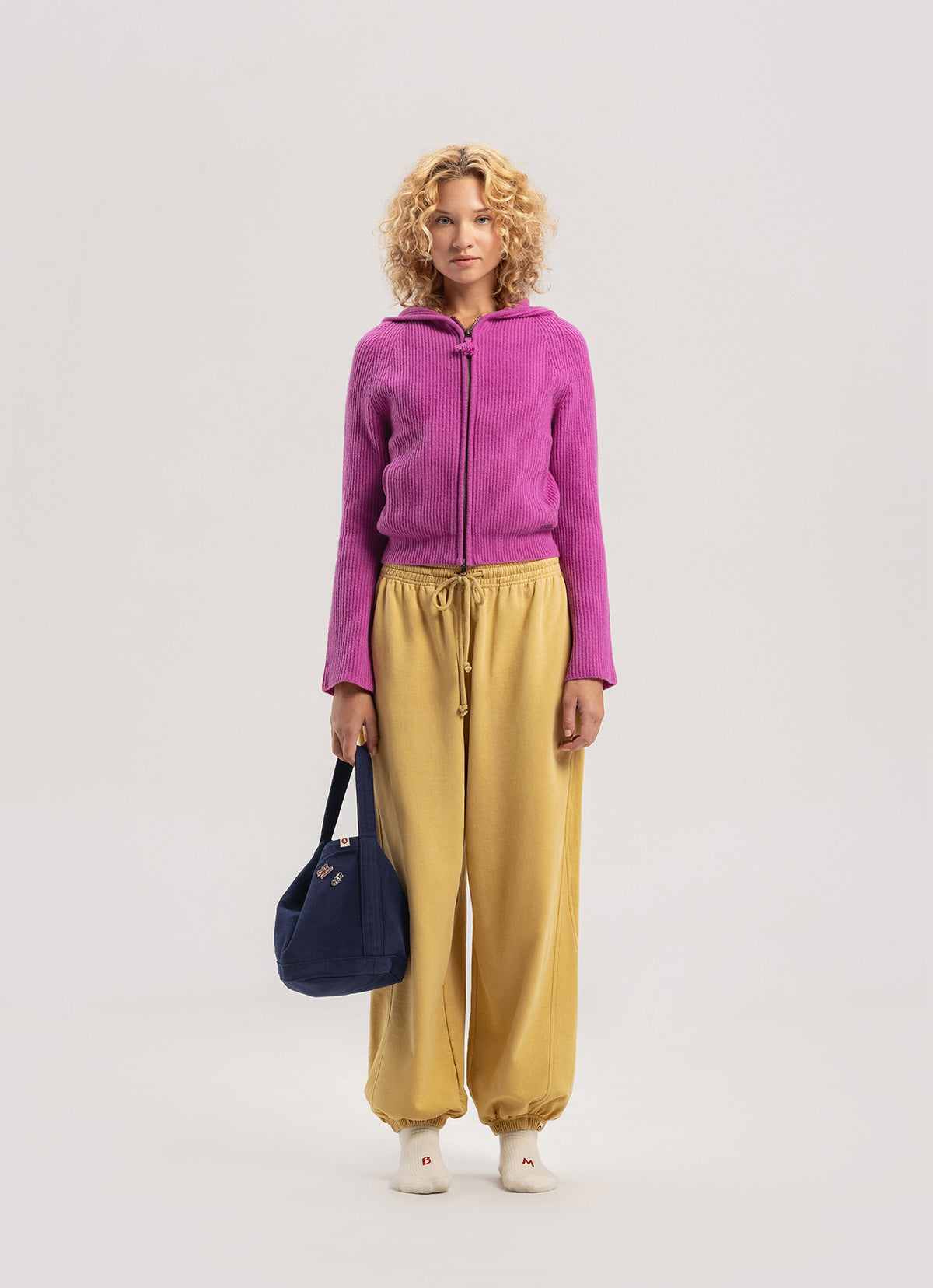 Diagonal jogger pants (Fall ver.)_Southern Moss