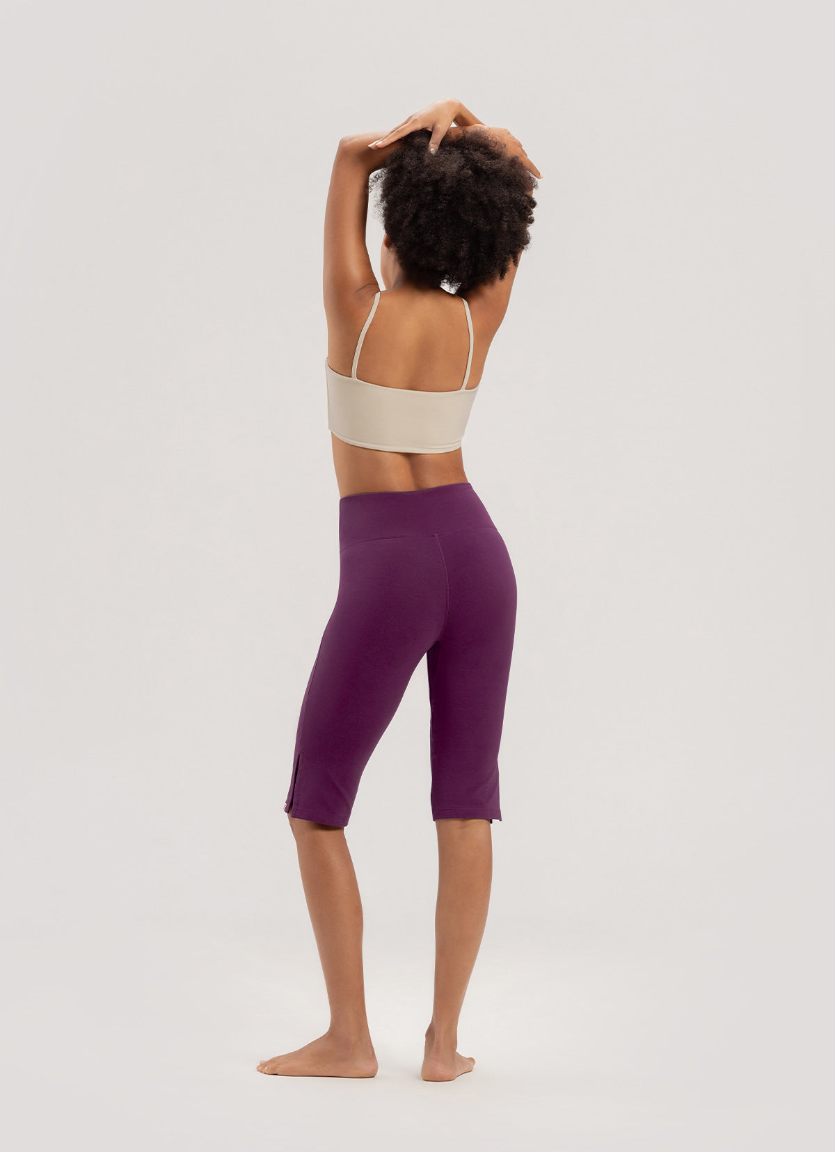 Biker middle pants_Gloxinia