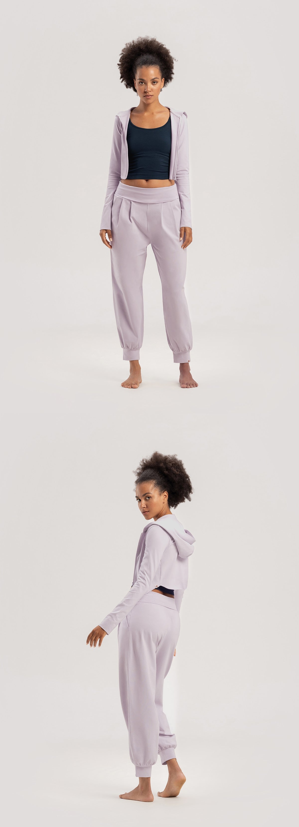 Fortune zip-up_Misty Lilac