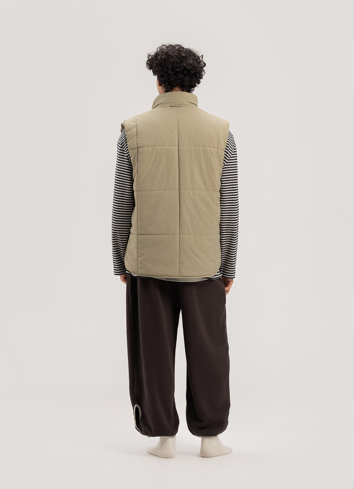 Grid padded vest (Unisex)_Tree House