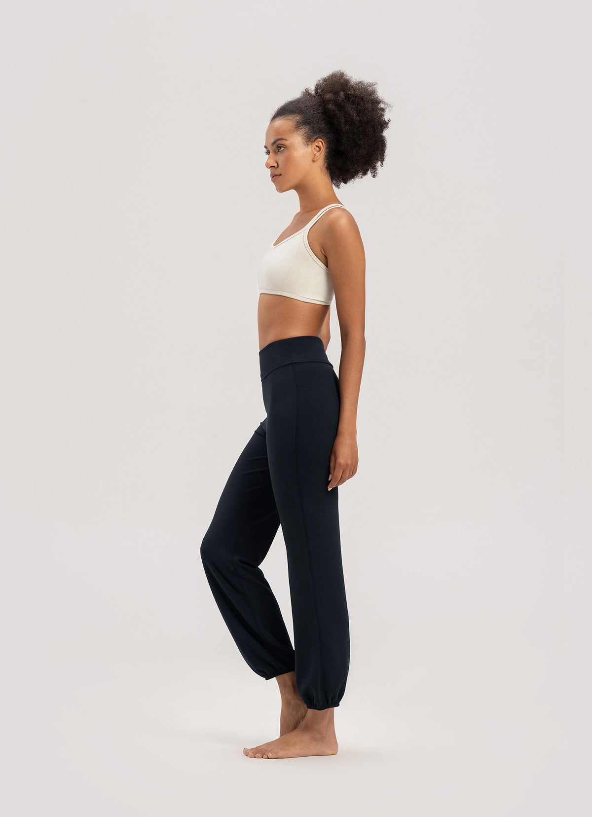 Simple pot leggings_Black