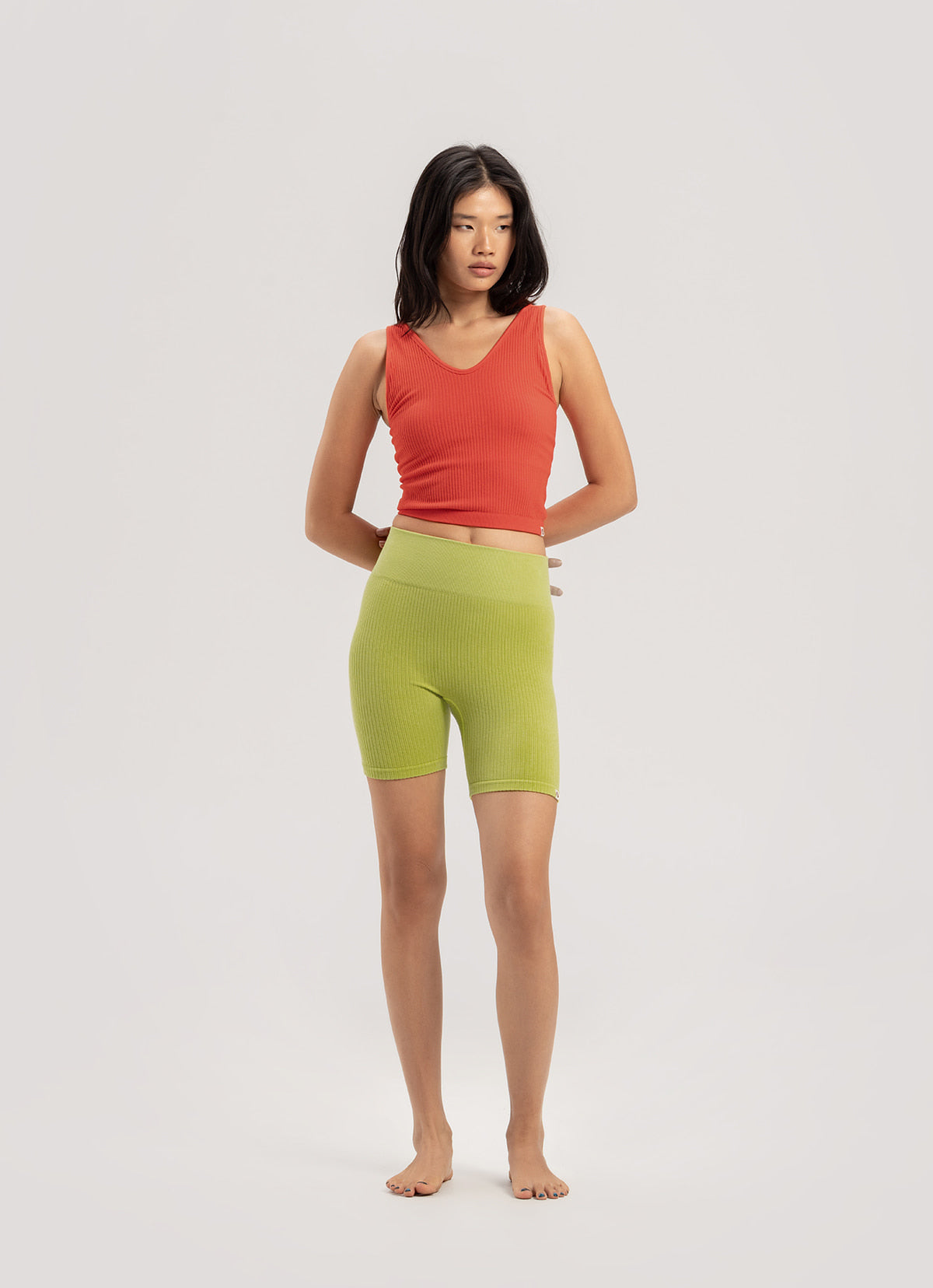 Seamless shorts_Green Banana
