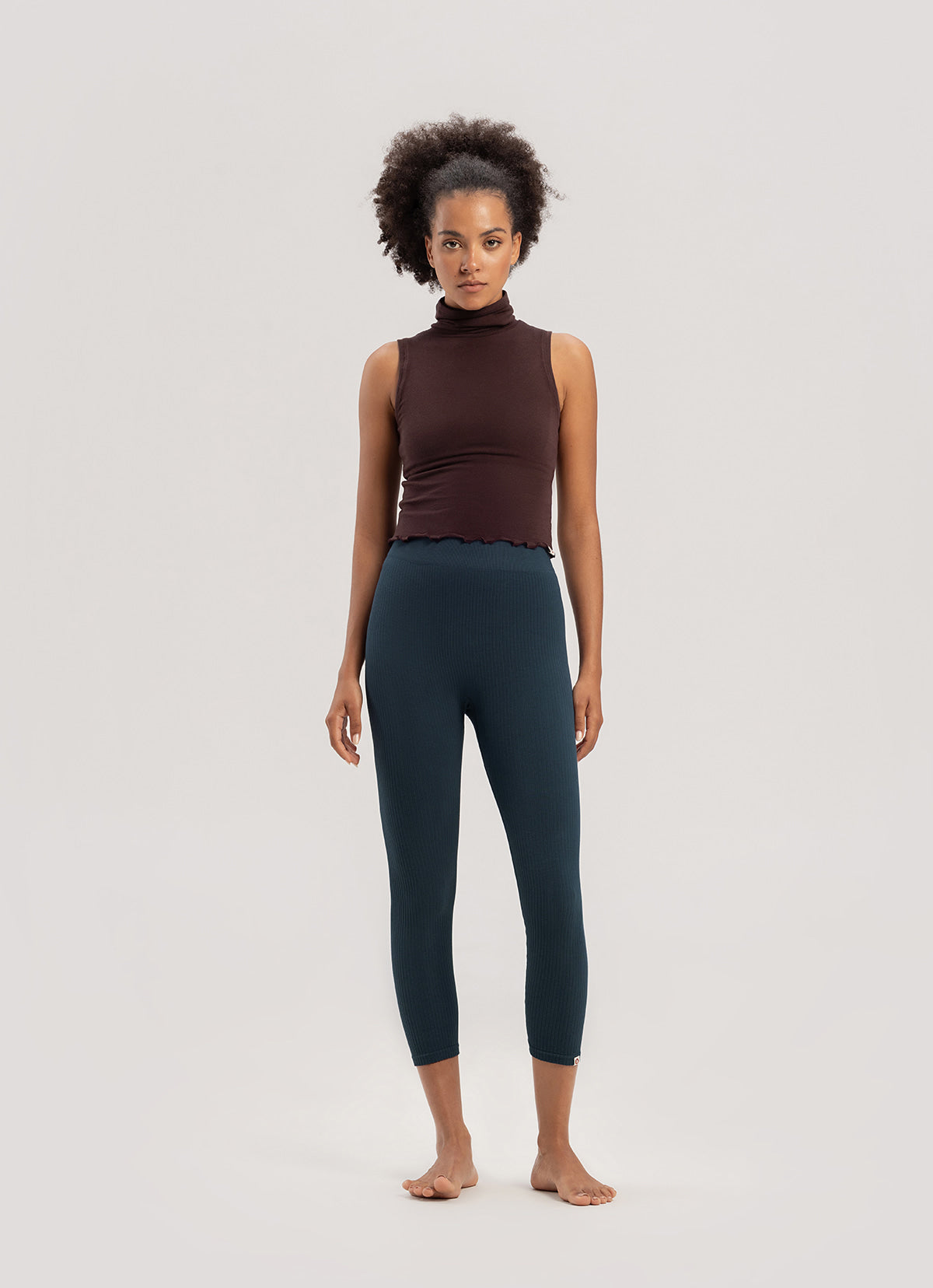 Seamless crop pants_Orion Blue