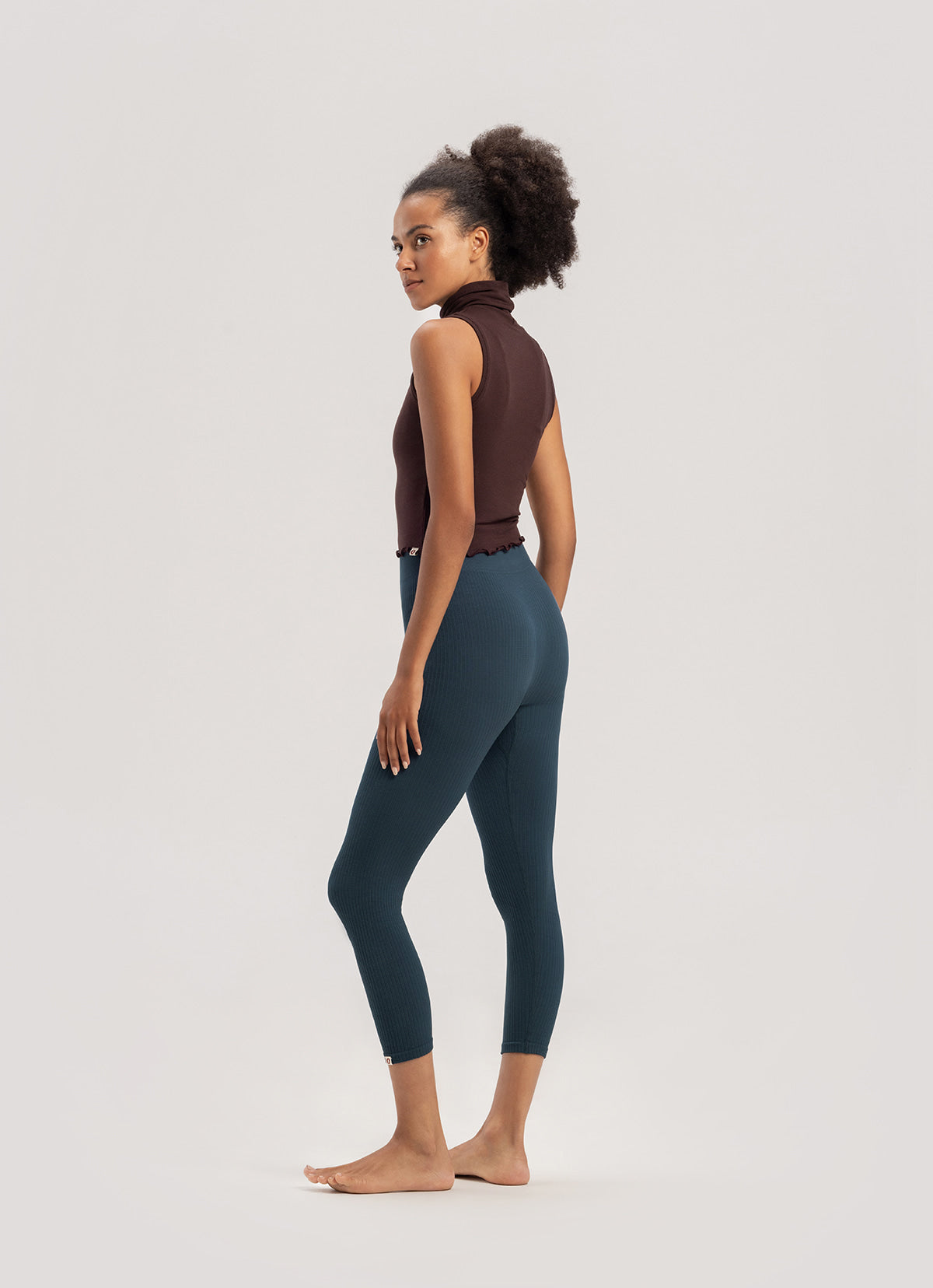 Seamless crop pants_Orion Blue