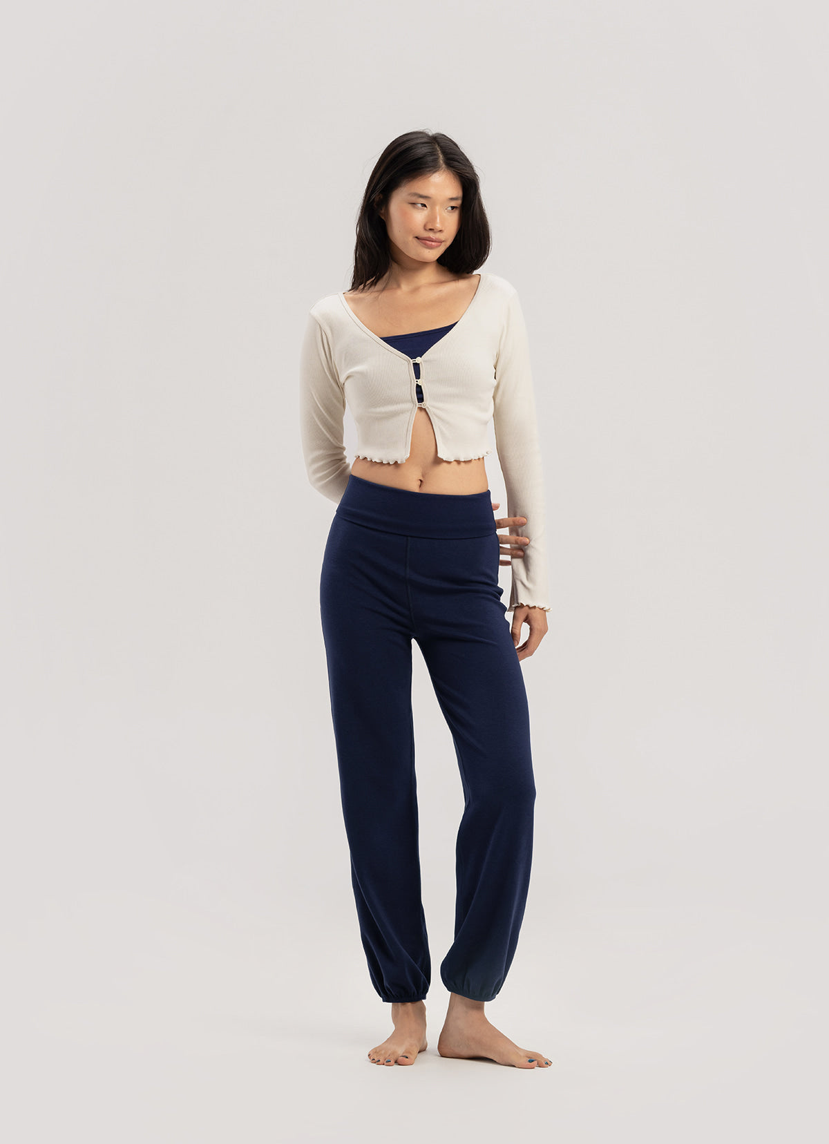 Simple pot leggings_Evening Blue
