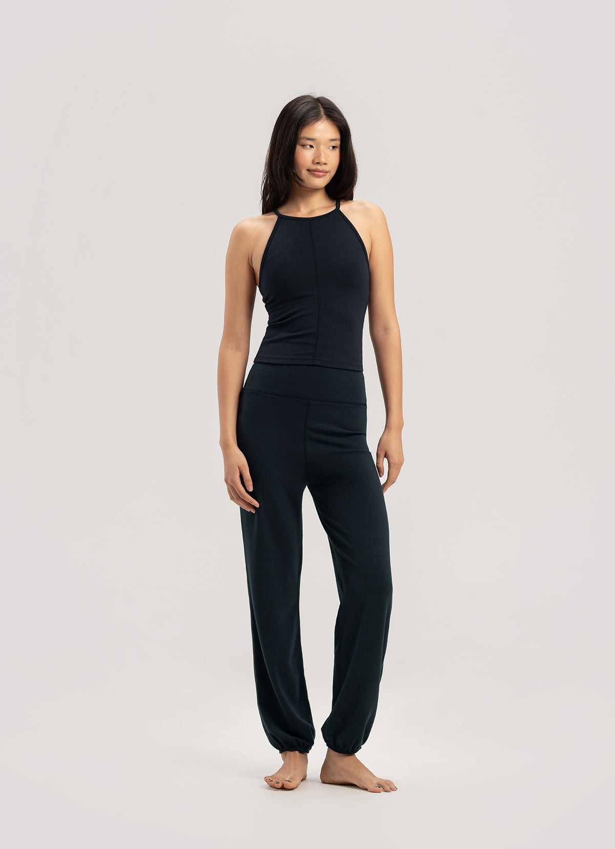 Compact tank top_Black