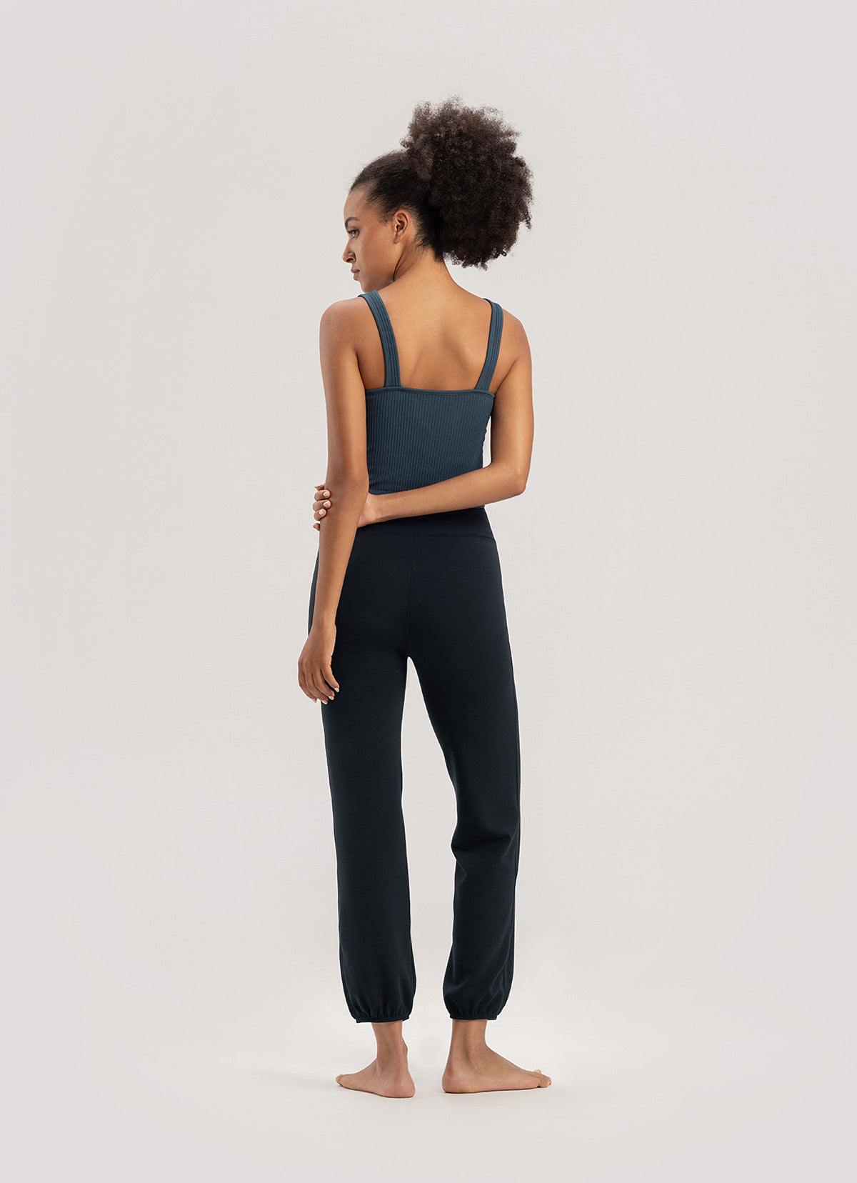 Seamless V tank top_Orion Blue