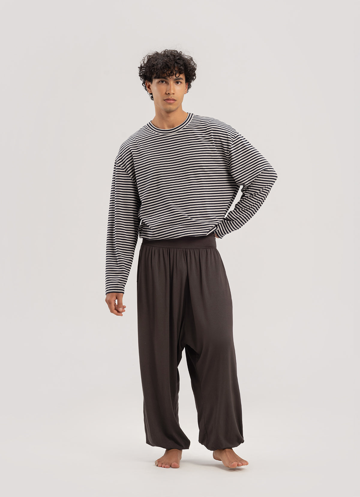 Pool pants (Unisex)_Chocolate Plum