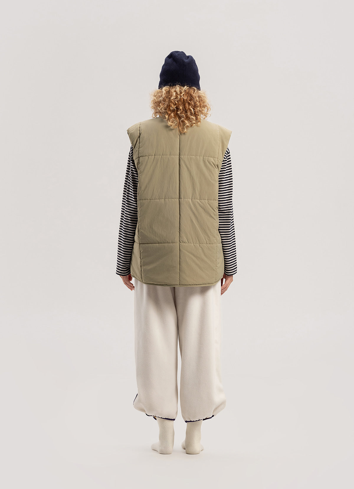 Grid padded vest (Unisex)_Tree House