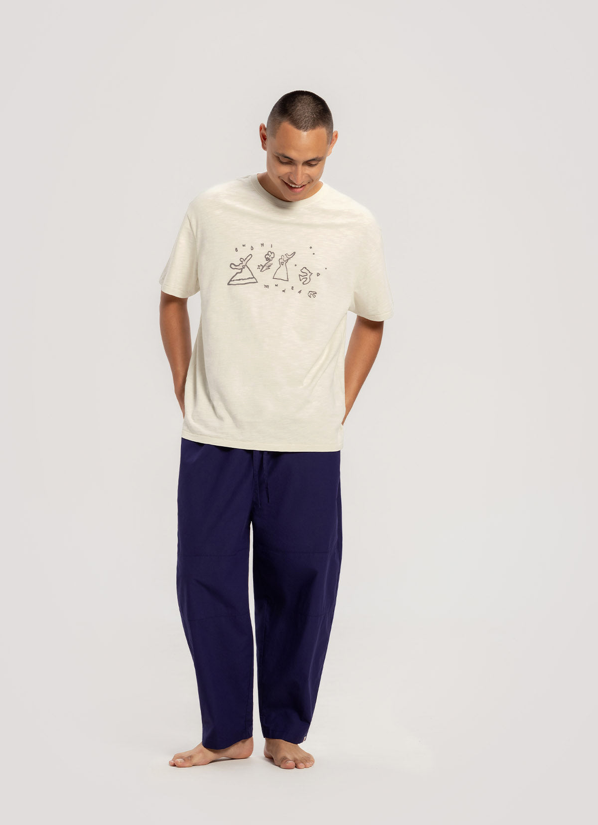 Kasih loose fit T (Unisex)_Bone White