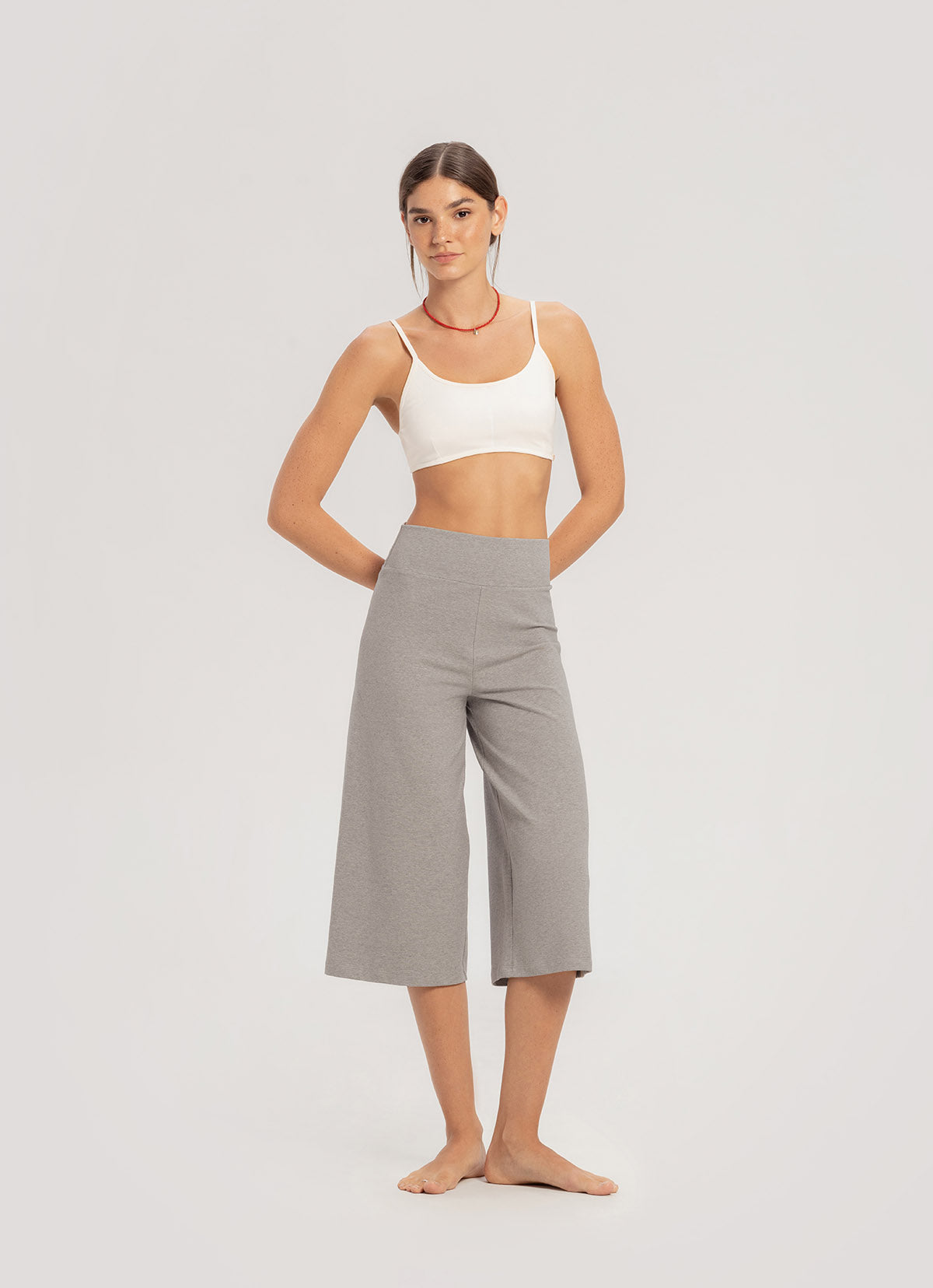 Lilit pants_Dark Melange Grey