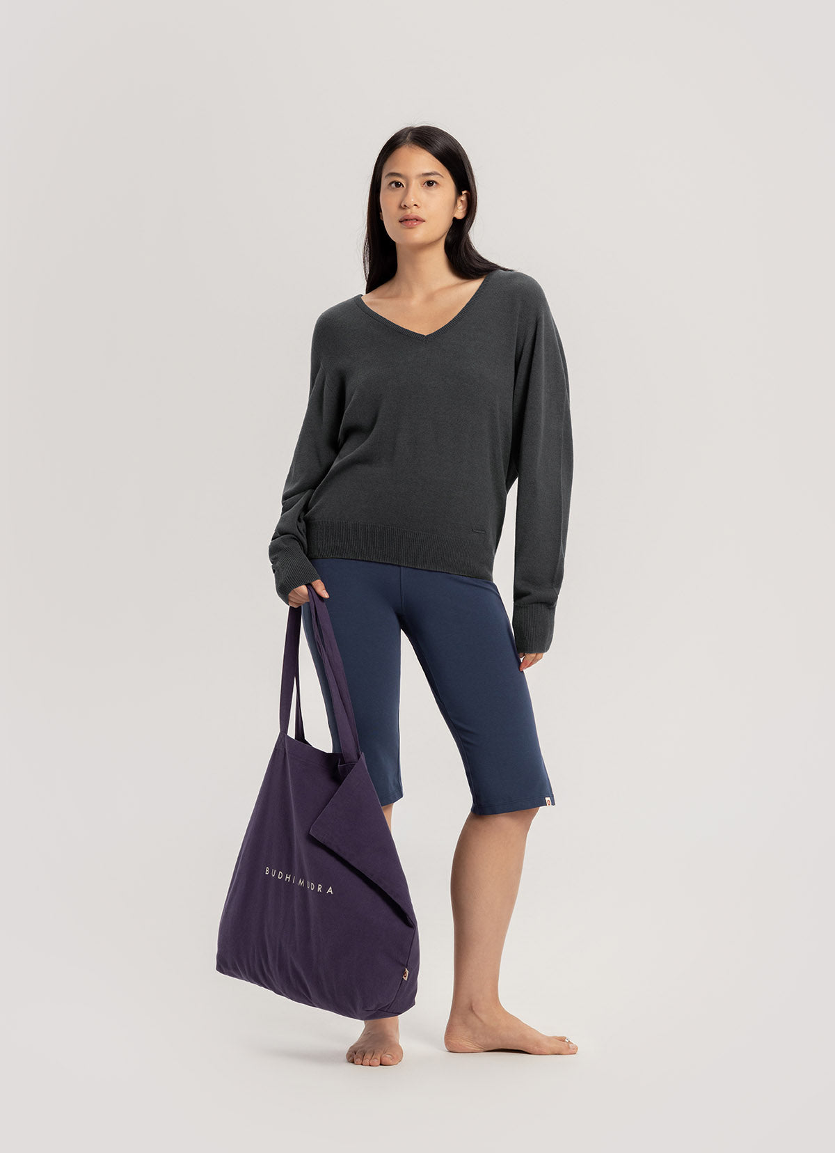 Panas linen pullover_Charcoal