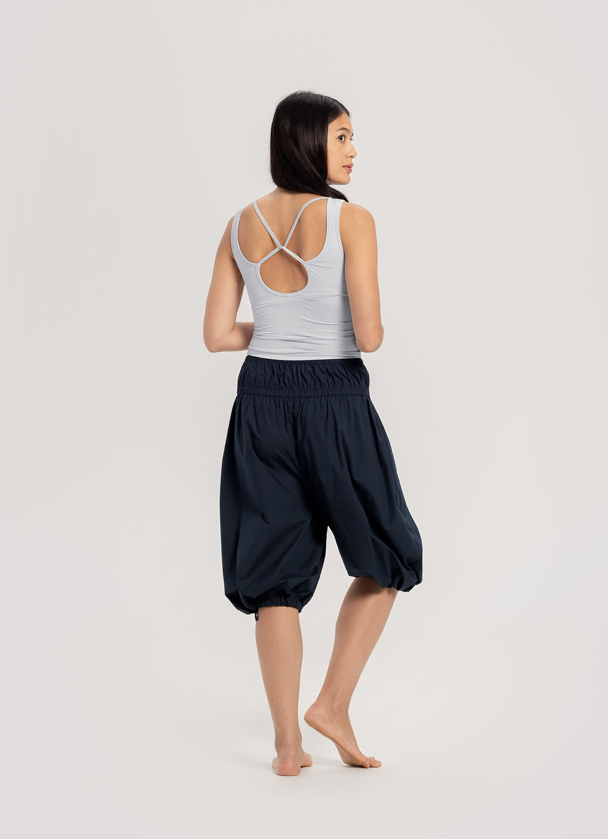 Cross knot tank top_Gray Dawn
