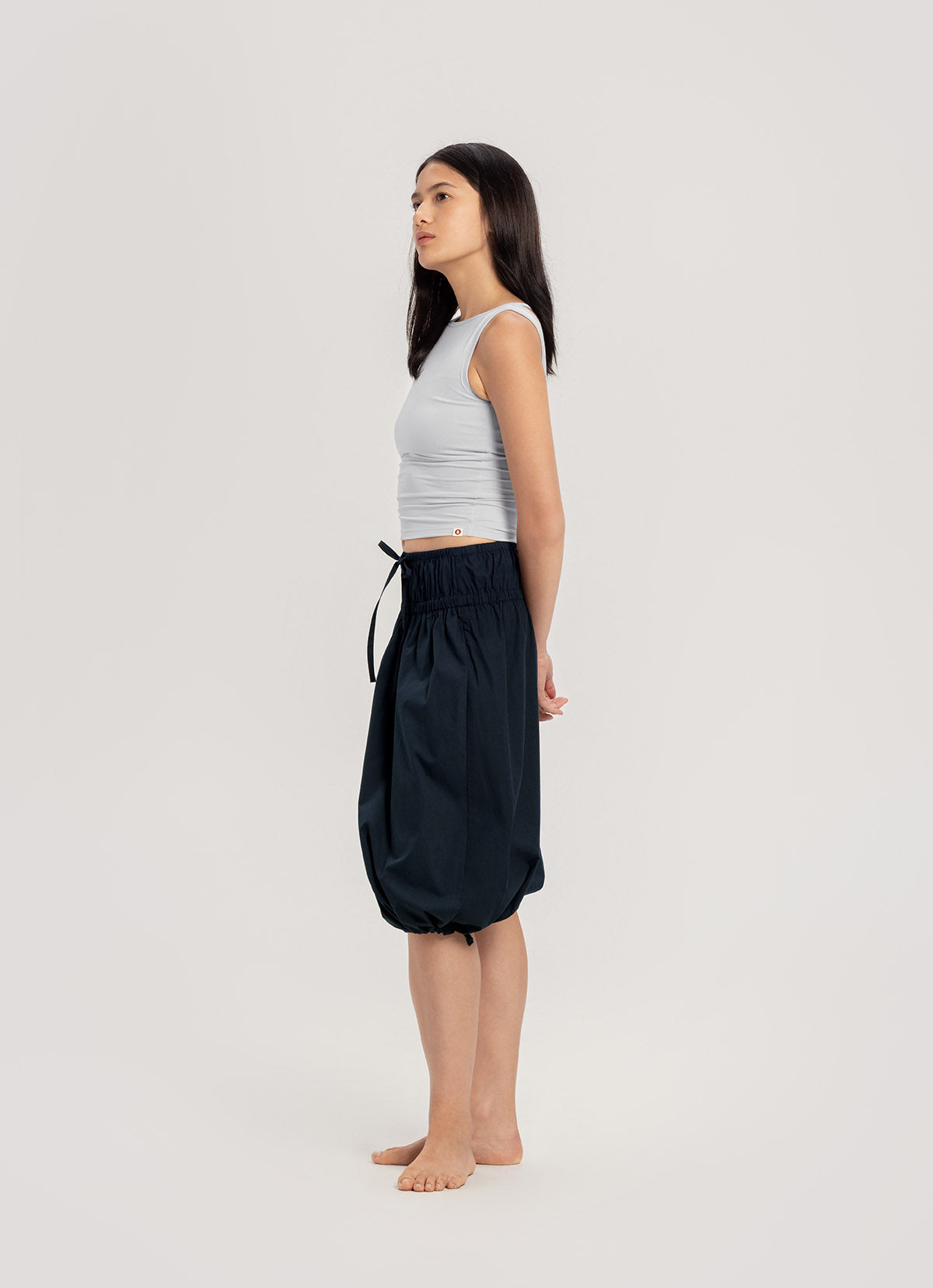 Cross knot tank top_Gray Dawn
