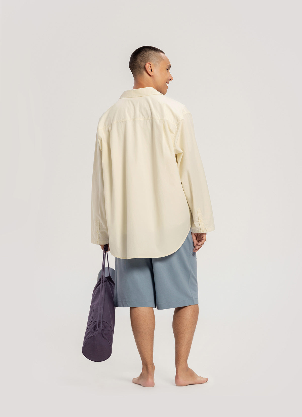 Topi bermuda pants (Unisex)_Faded Denim