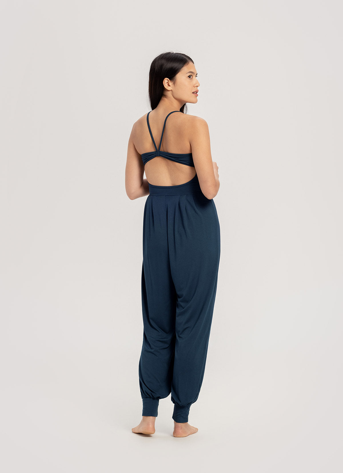 Knotted jumpsuit_Blueberry