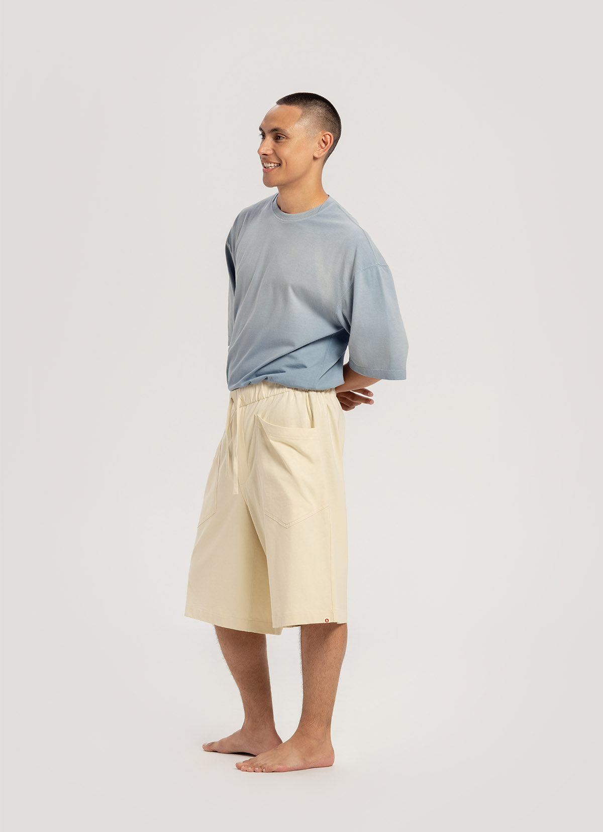 Topi bermuda pants (Unisex)_Bone White