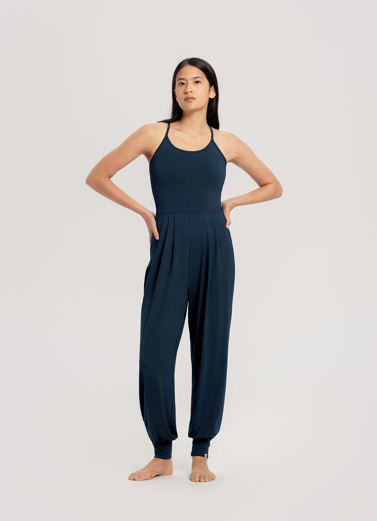 Knotted jumpsuit_Blueberry