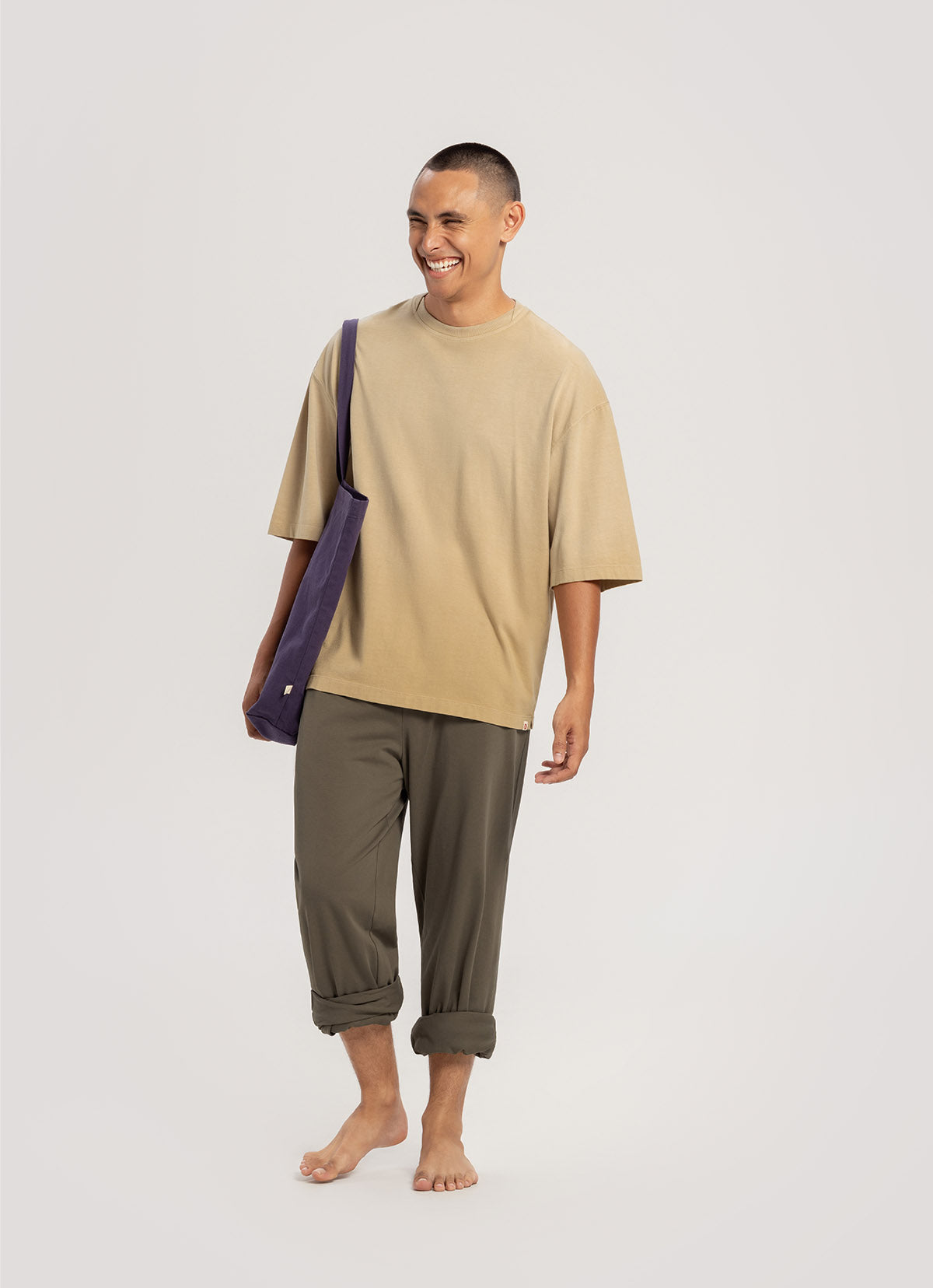 Overfit half sleeve (Unisex)_Muted Lime