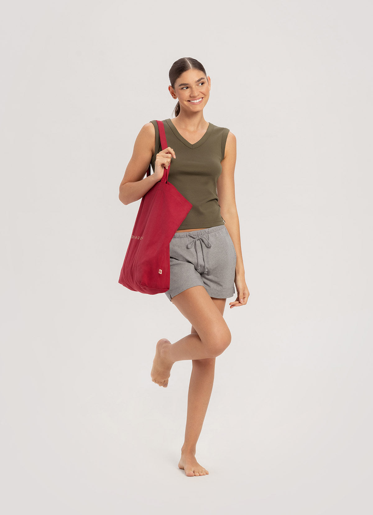 Essential V sleeveless_Crocodile