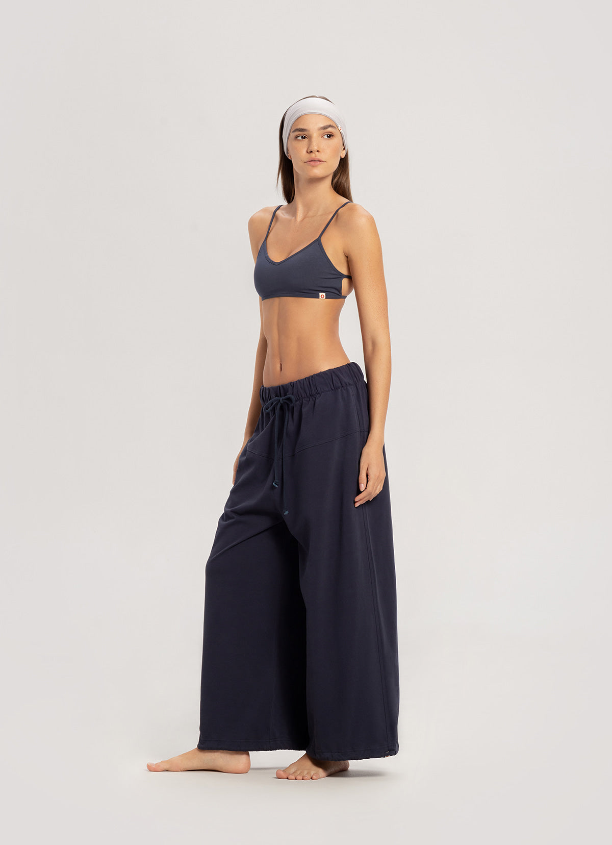 Horizon wide pants (Unisex)_Blueberry