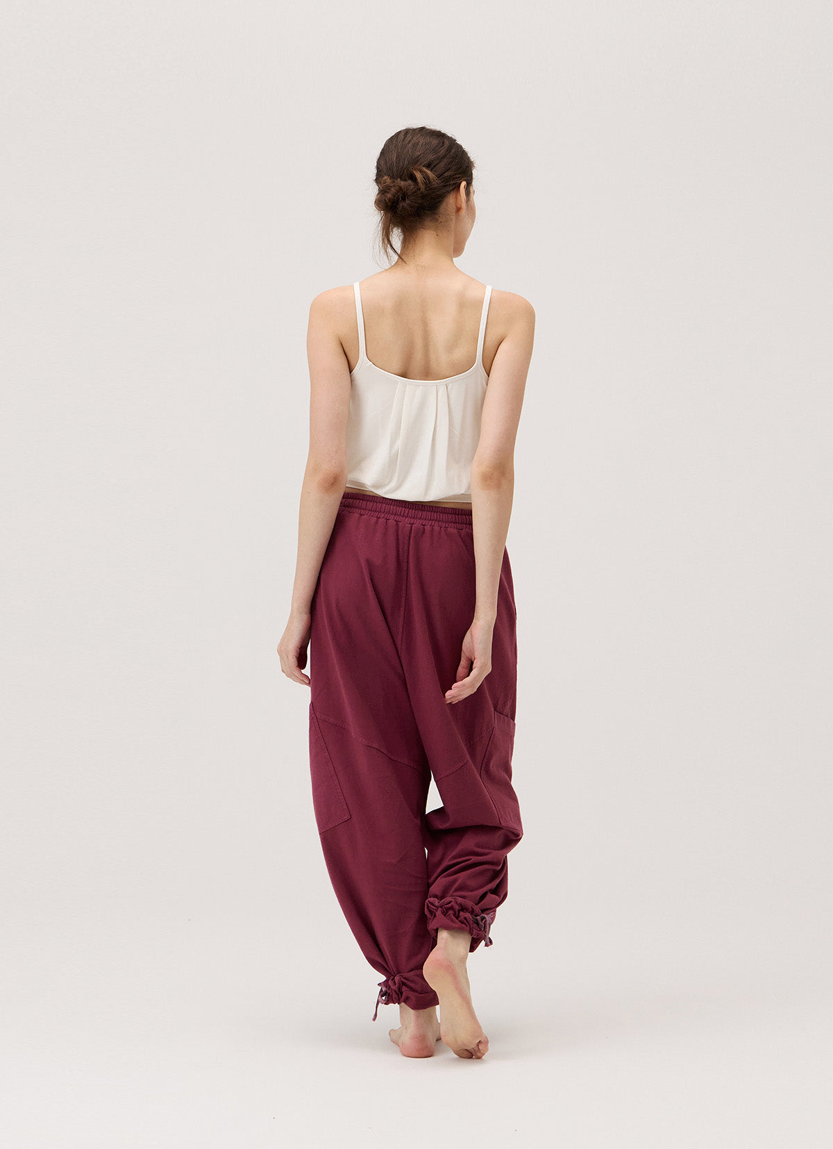 Pocket tapered pants (Unisex)_dyed_Windsor Wine