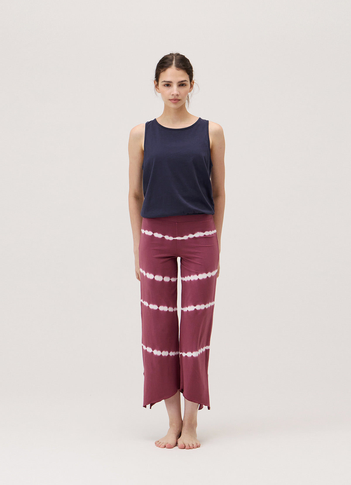 Diagonal pants_dyed_Renaissance Rose