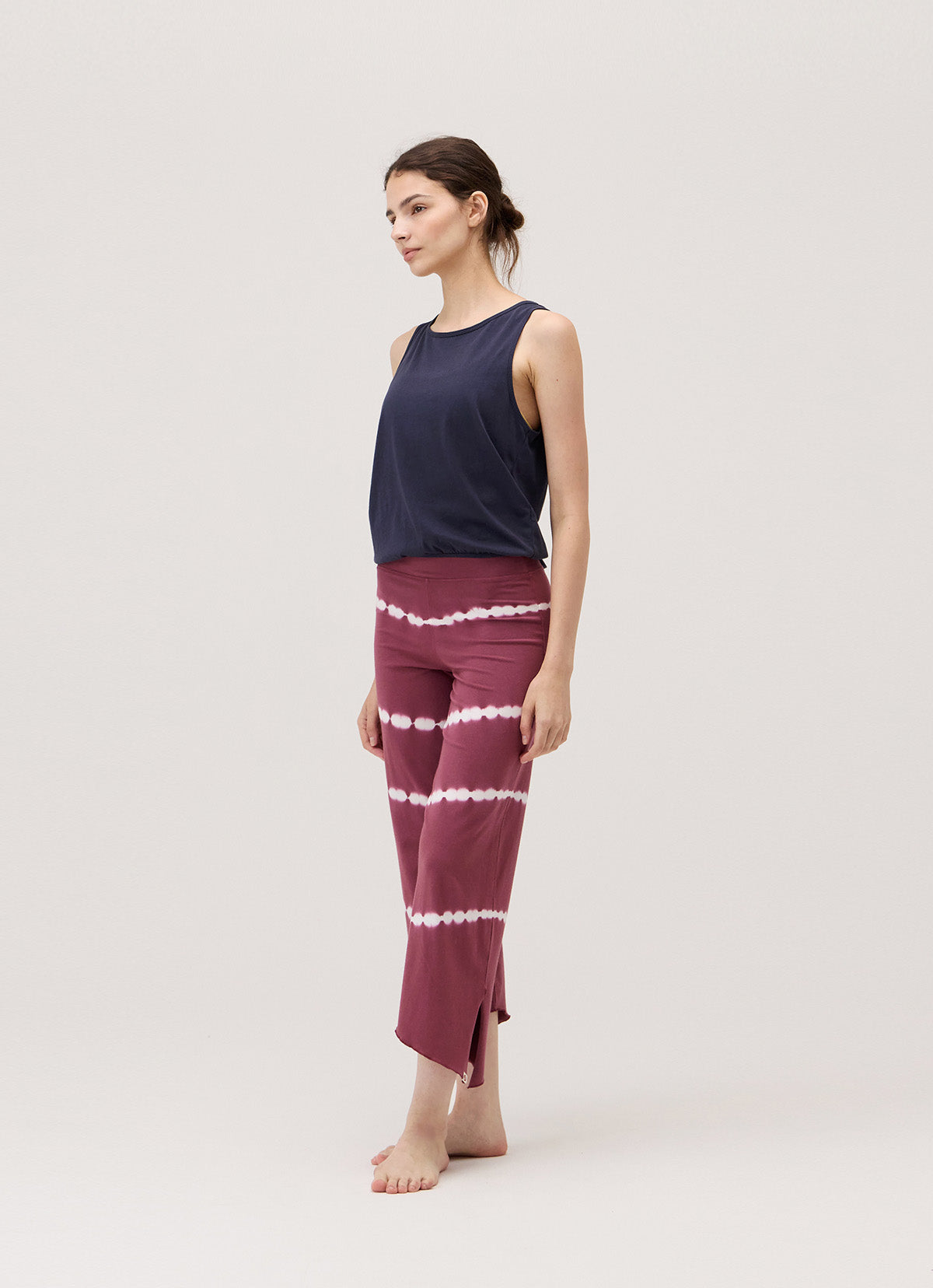 Diagonal pants_dyed_Renaissance Rose