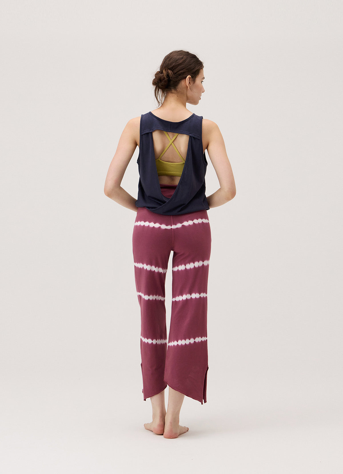 Diagonal pants_dyed_Renaissance Rose