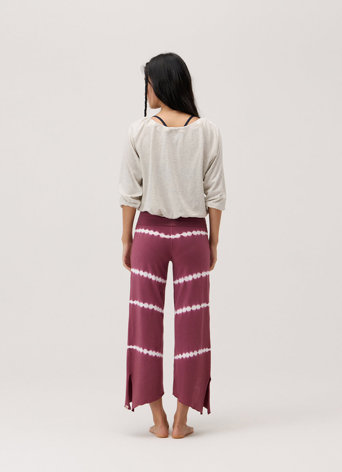 Diagonal pants_dyed_Renaissance Rose