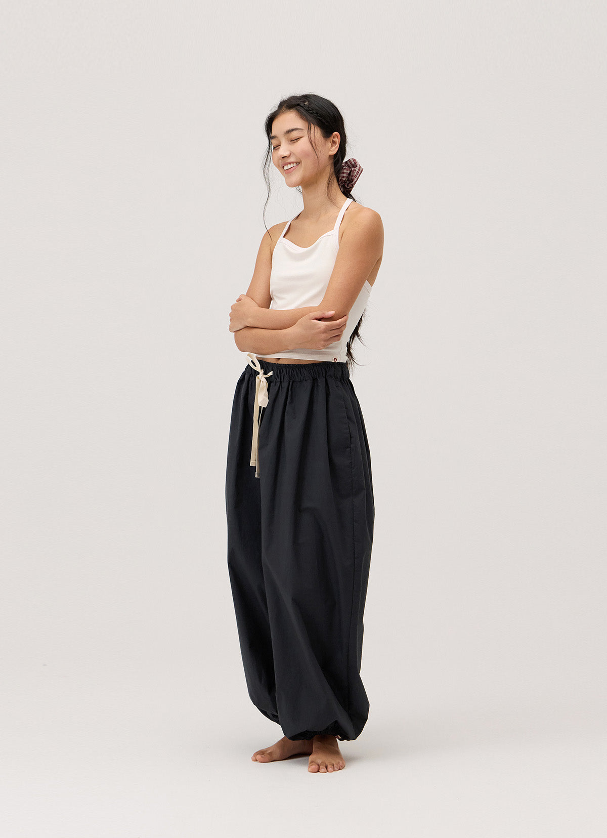 Accordion pants_Navy