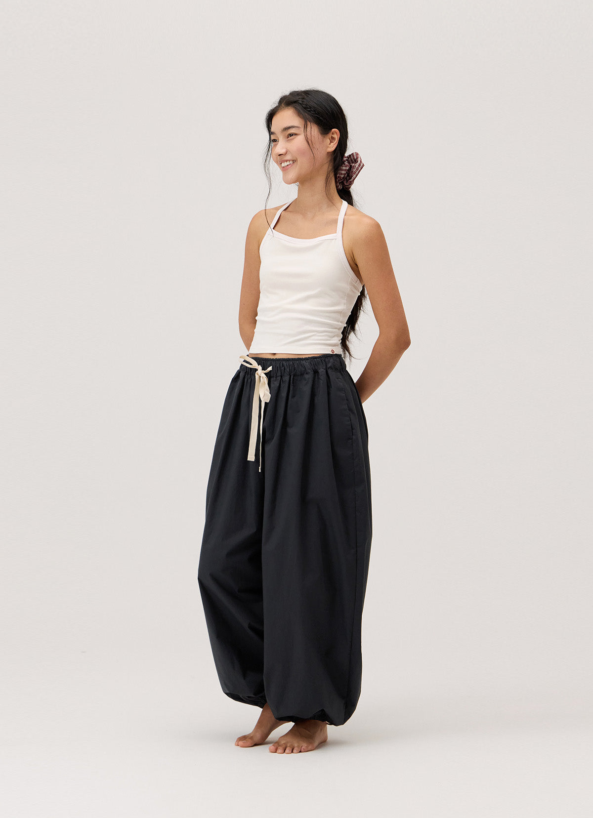Accordion pants_Navy