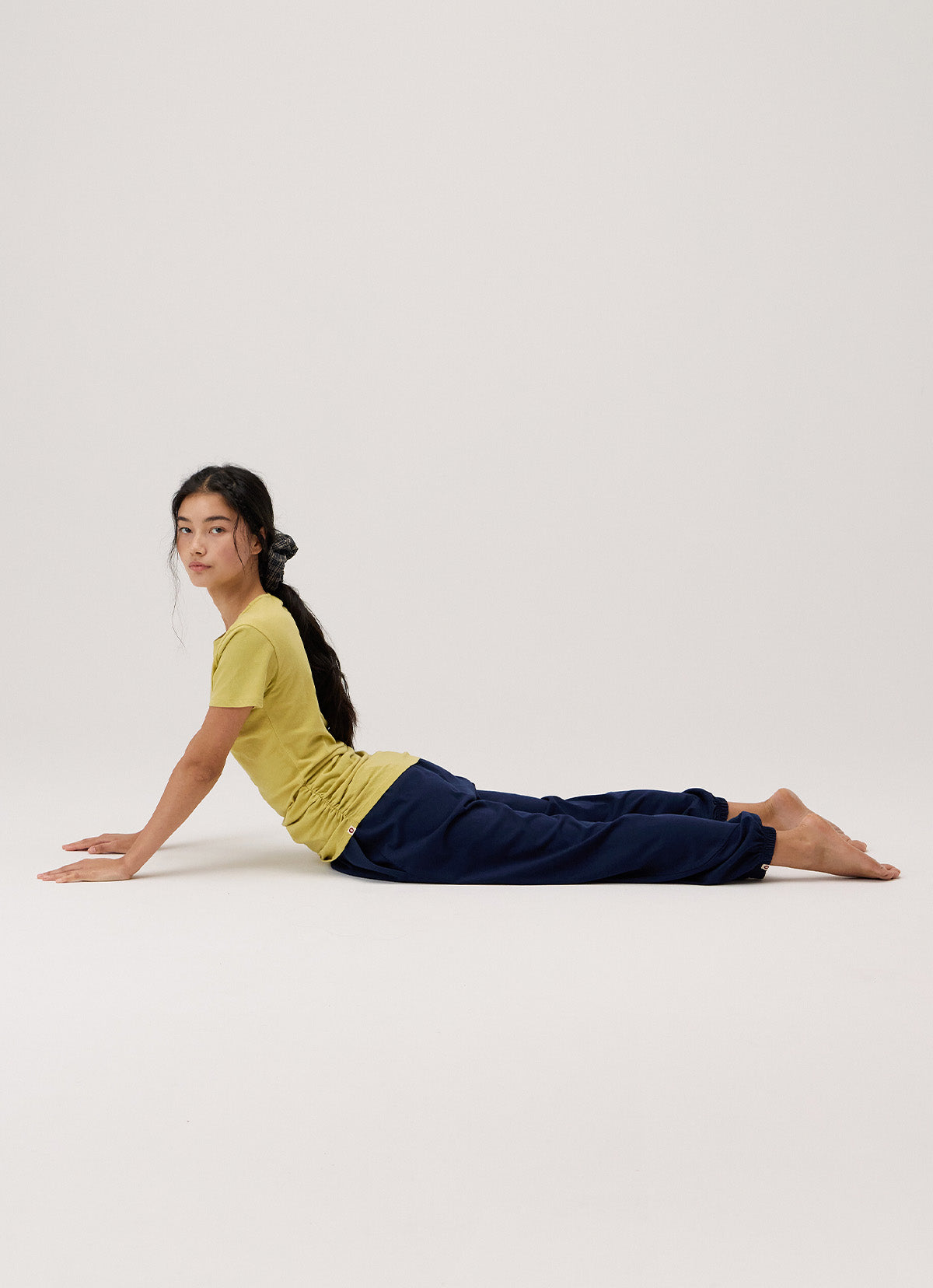 Shirring unbalance T_Leek Green