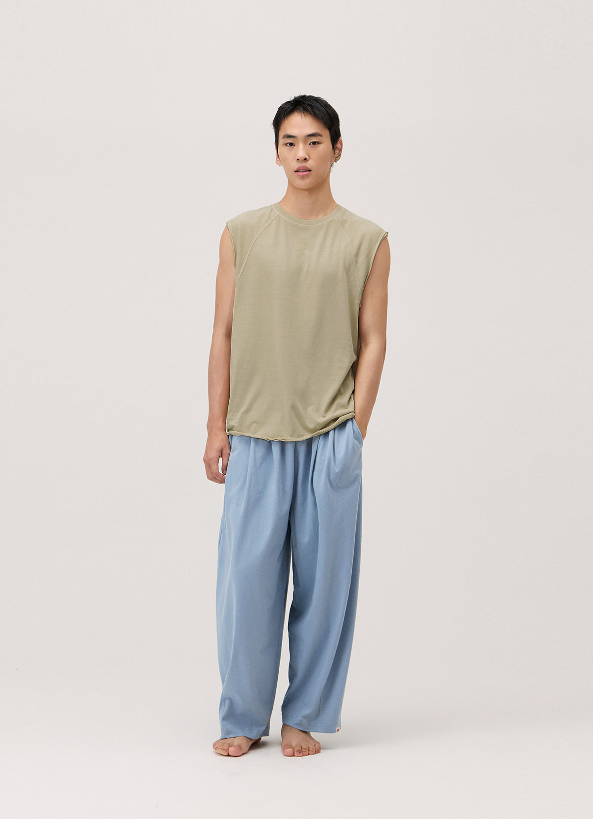 Knoll sleeveless (Unisex)_dyed_Summer Sand