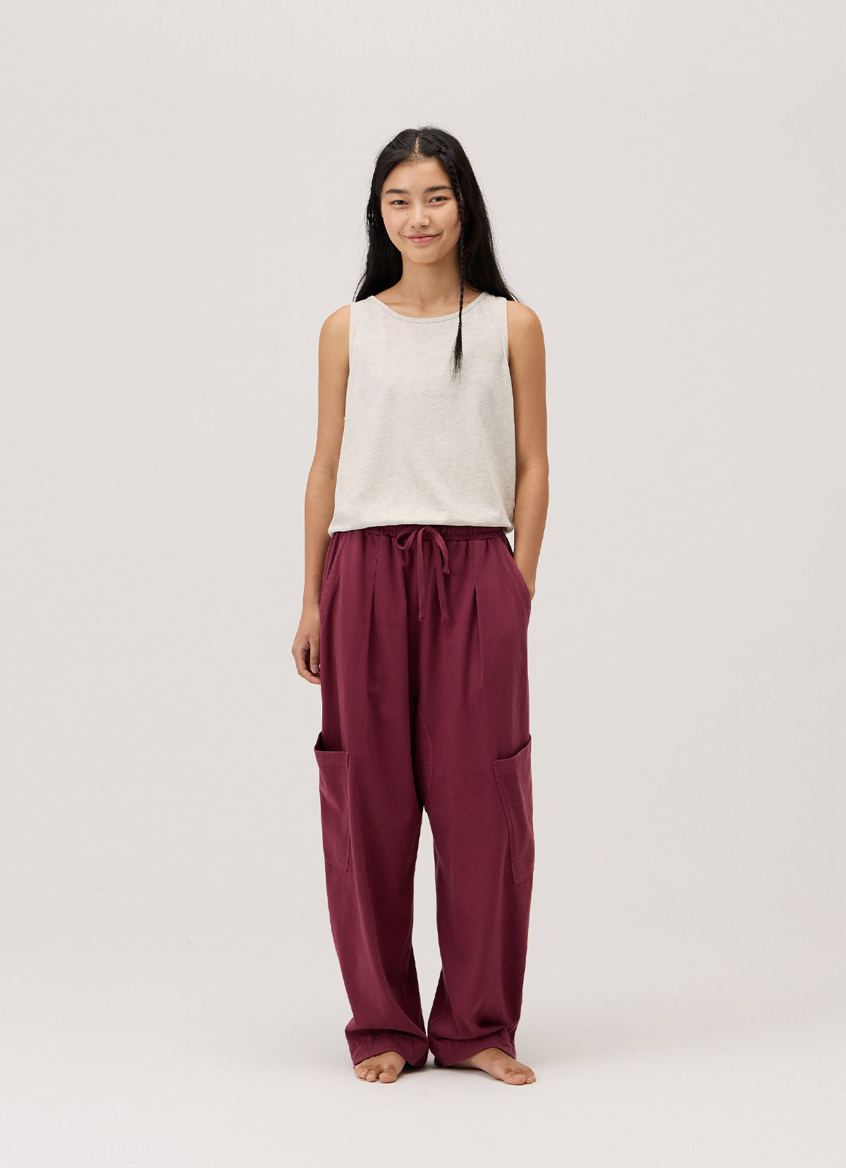 Saya sleeveless_Oatmeal Melange