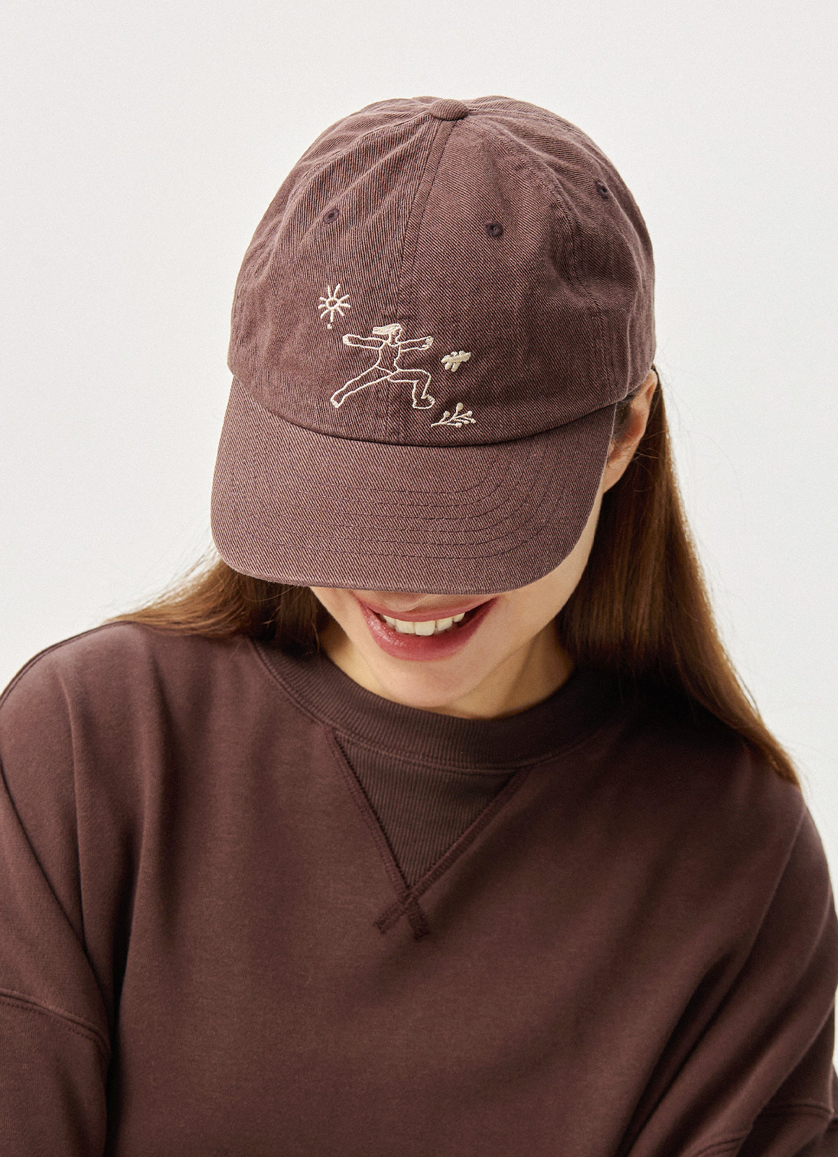 Jalan graphic cap (Unisex)_Brown
