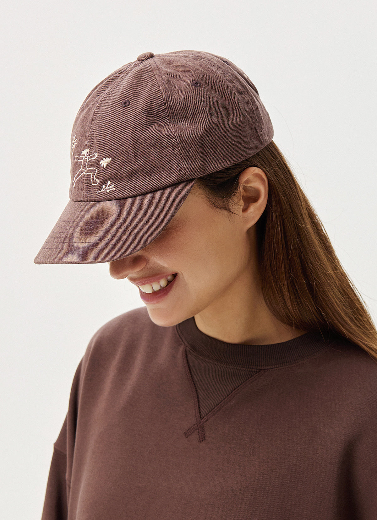 Jalan graphic cap (Unisex)_Brown