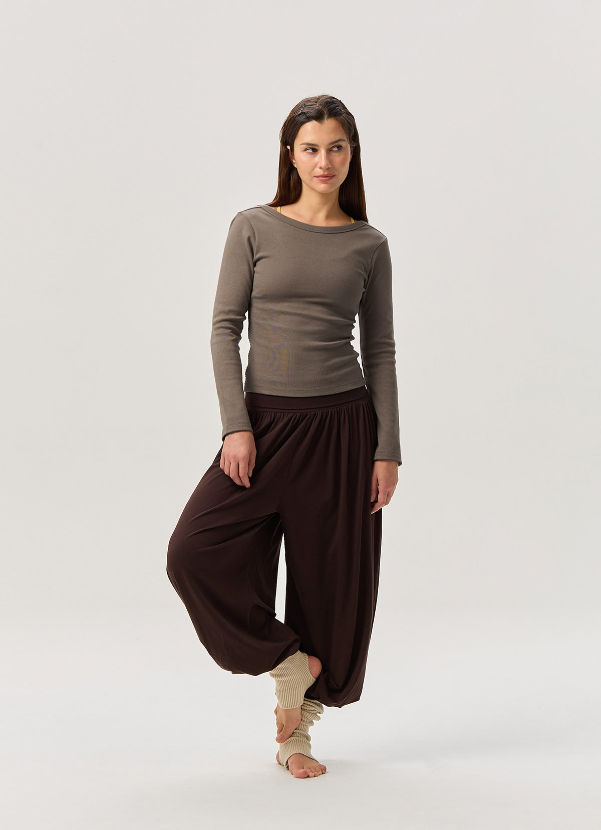 Essential scoop long sleeve_Morel