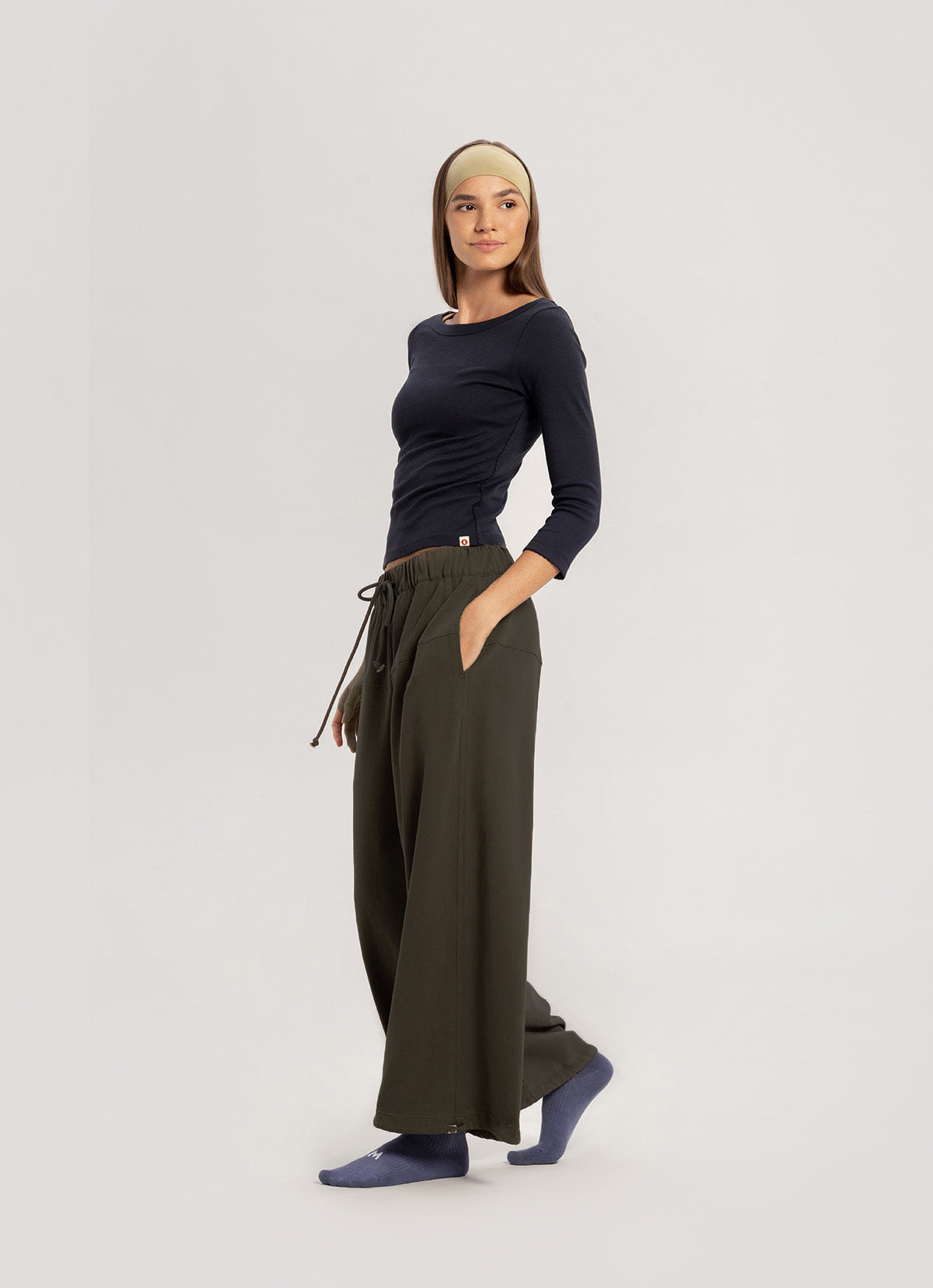 Horizon wide pants (Unisex)_Crocodile