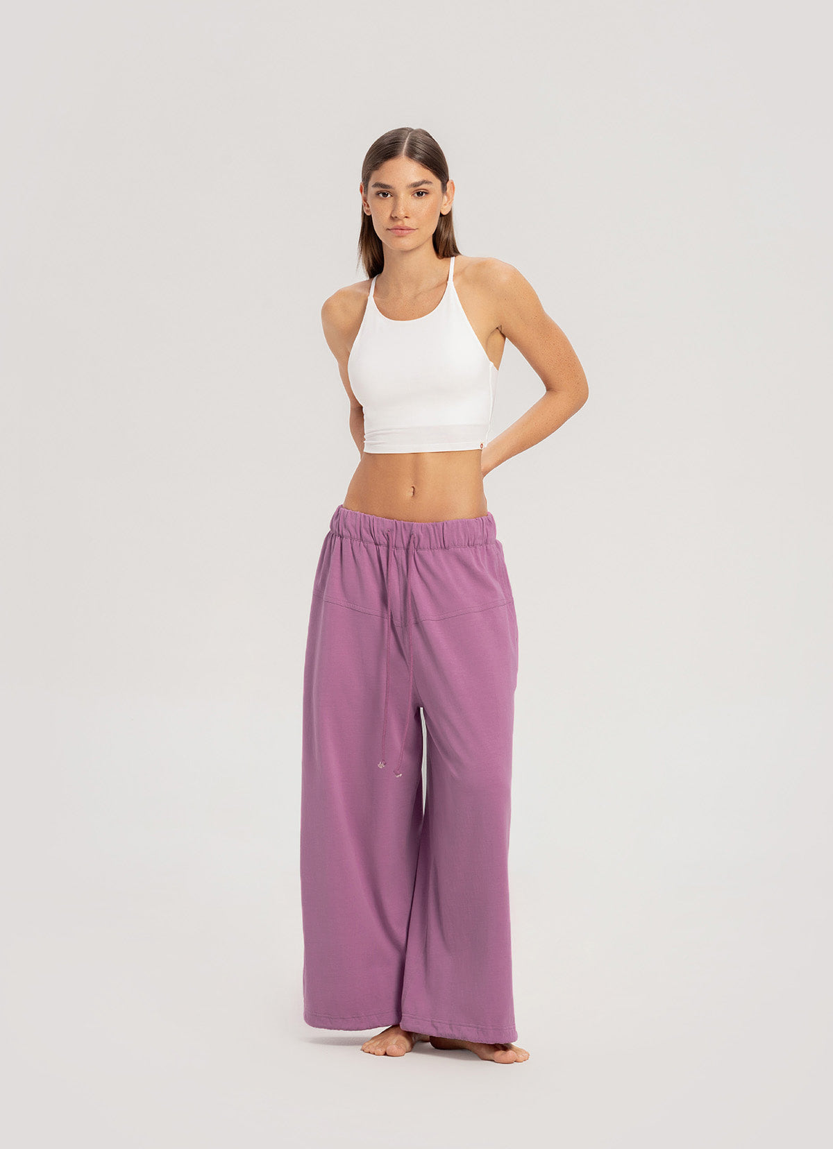 Horizon wide pants (Unisex)_Mulberry