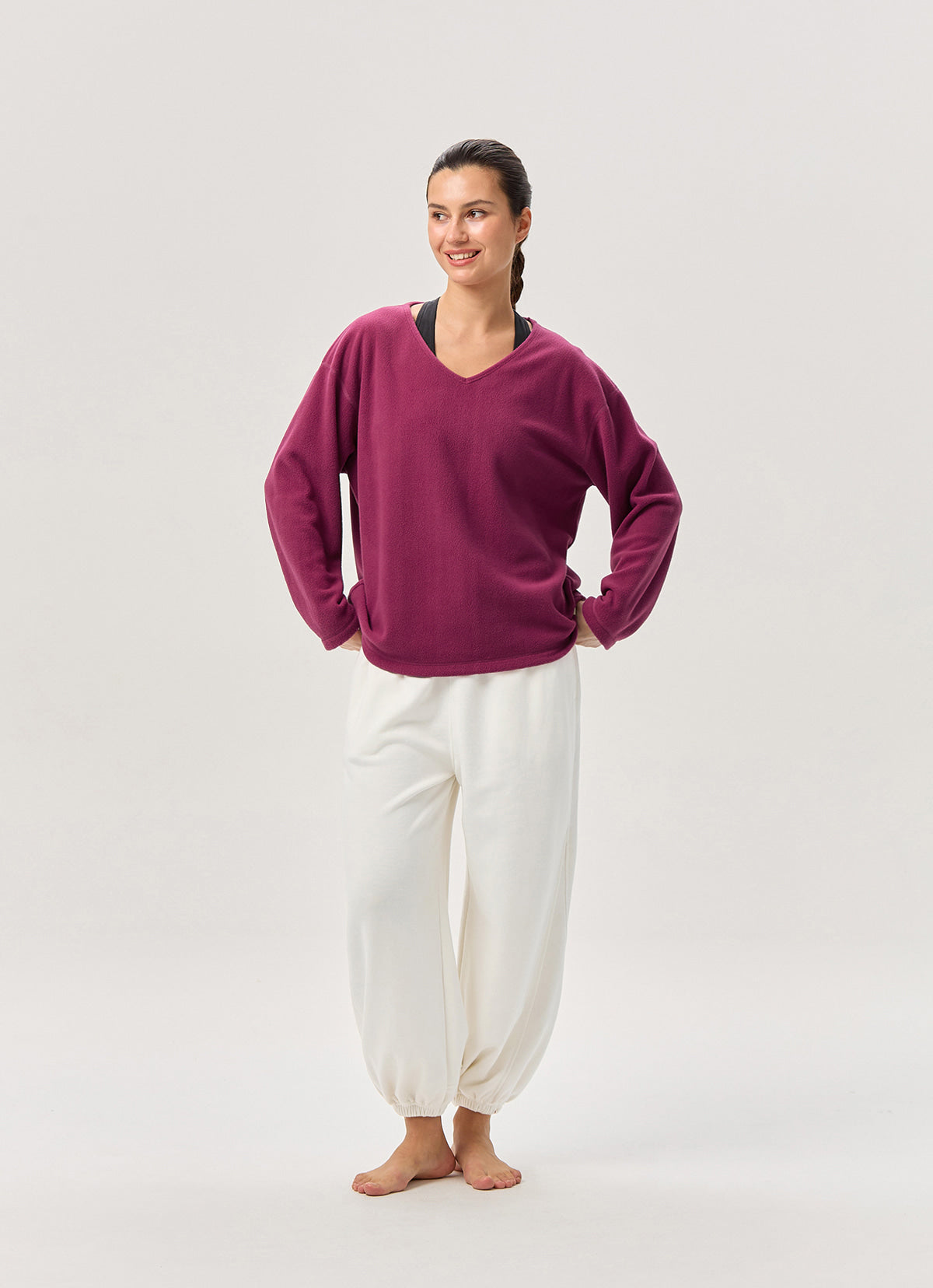 Fleece pullover_Raspberry Radiance
