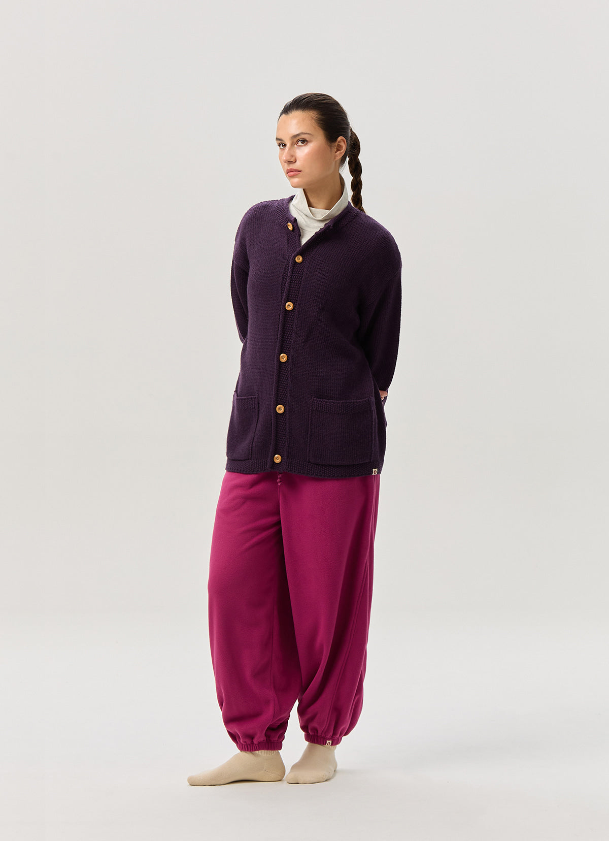 Grandpa cardigan (Unisex)_Plum Perfect