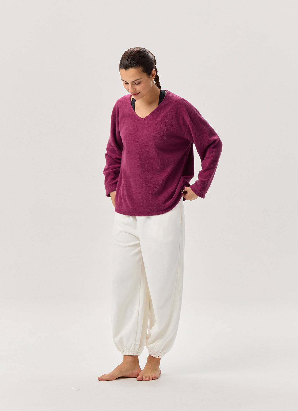 Fleece pullover_Raspberry Radiance