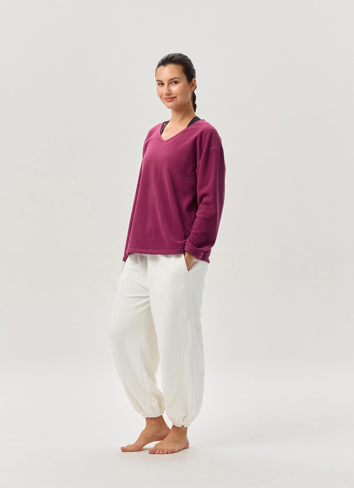 Fleece pullover_Raspberry Radiance
