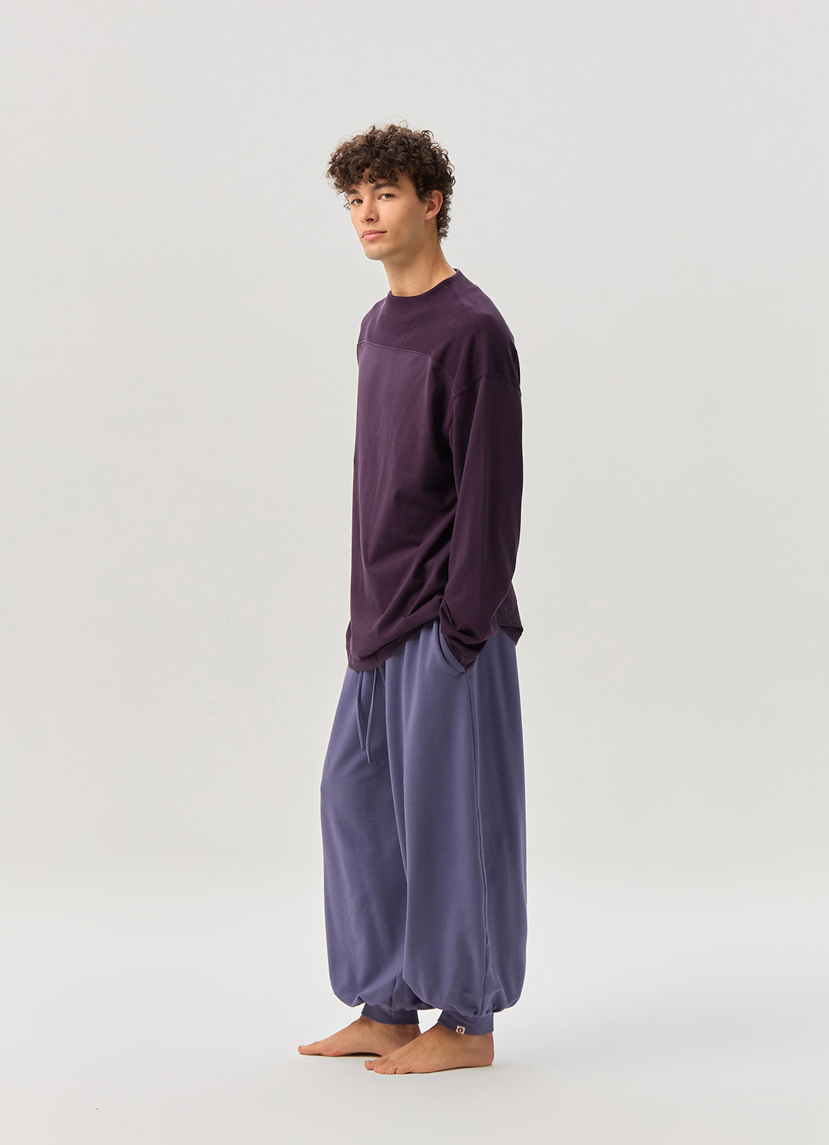 Small pocket mockneck T (Unisex)_Plum Perfect