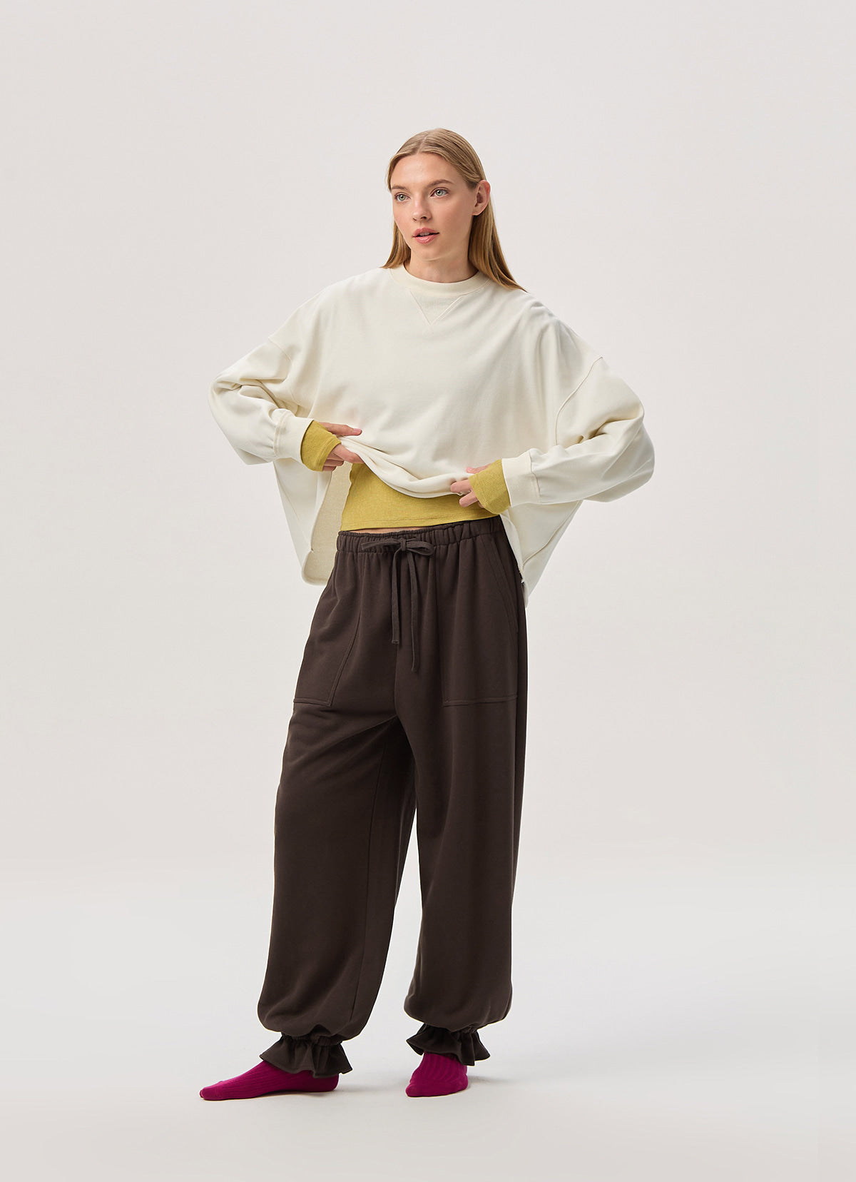 Ame jogger pants_Coffee Bean