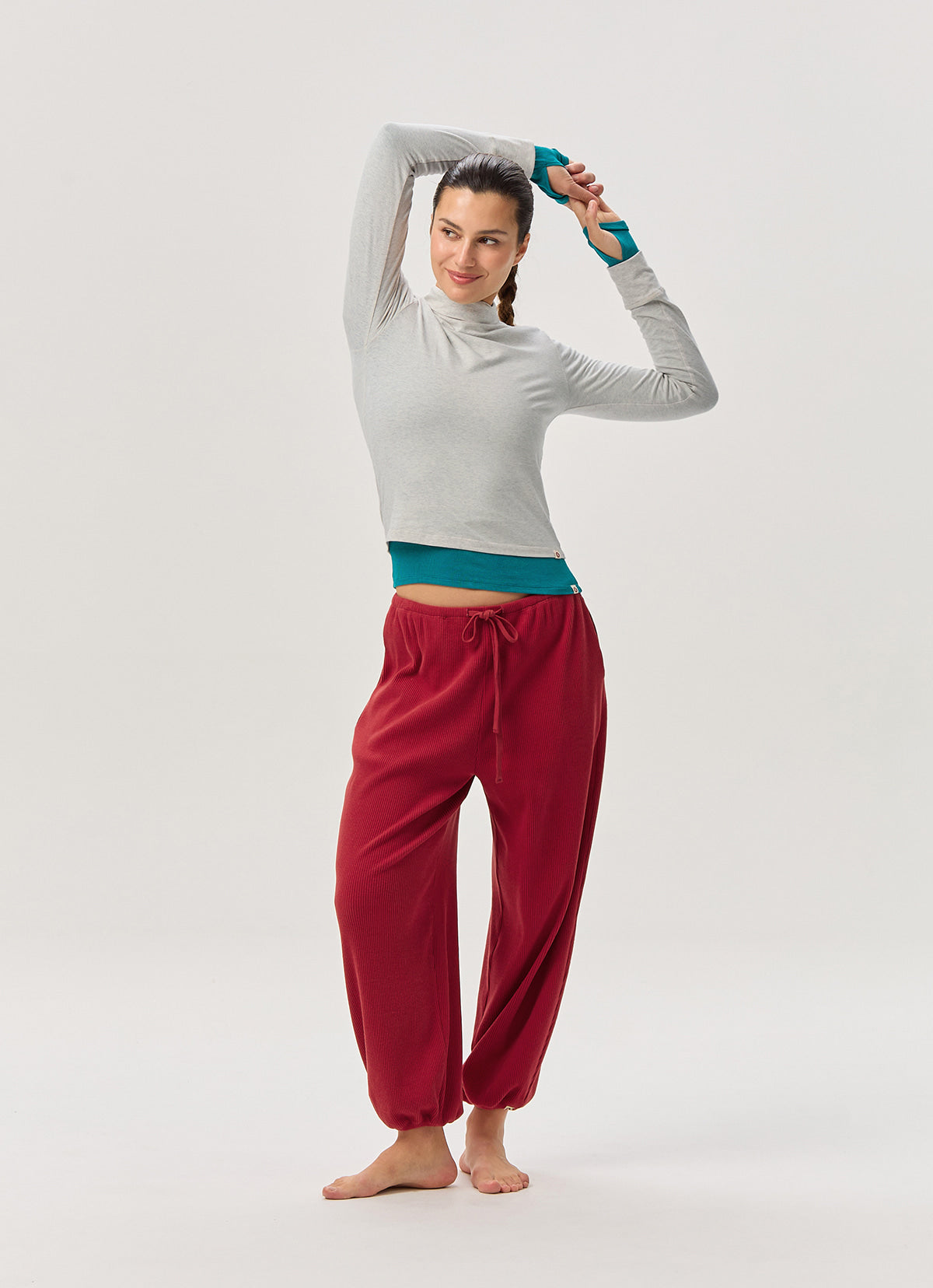 Rib jogger pants #3_Scooter