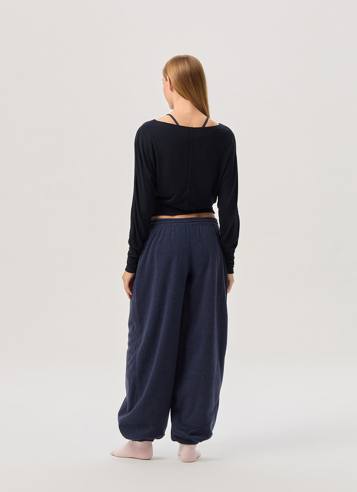 Soft wide long sleeve_Navy