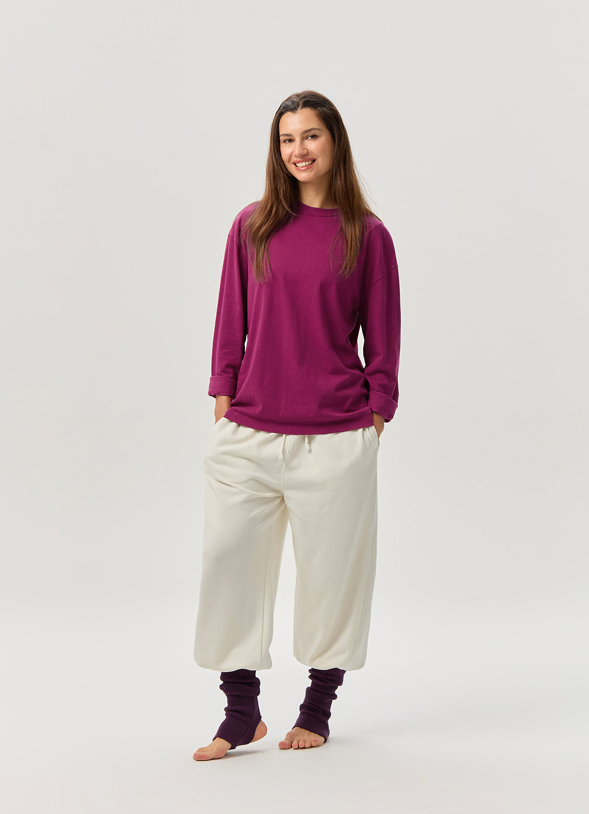 Small pocket long sleeve (Unisex)_Raspberry Radiance
